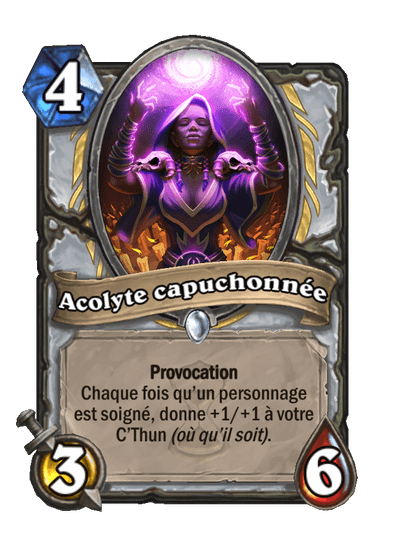 Acolyte capuchonnée