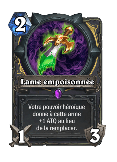 Lame empoisonnée