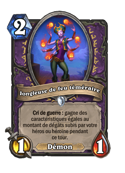 Jongleuse de feu téméraire