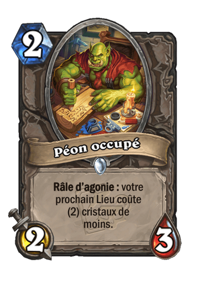 Péon occupé