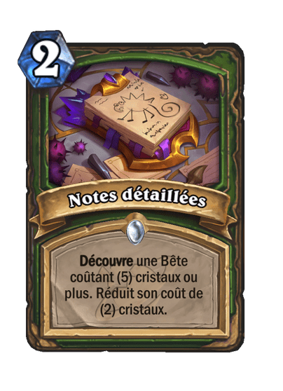 Notes détaillées