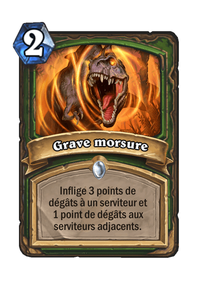 Grave morsure