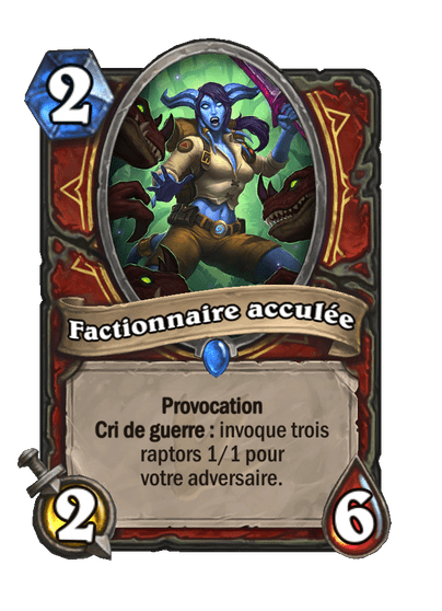 Factionnaire acculée