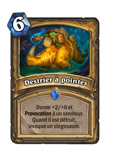 Destrier à pointes