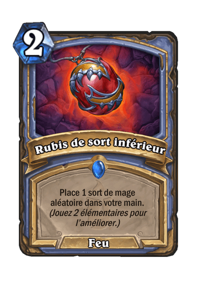 Rubis de sort inférieur