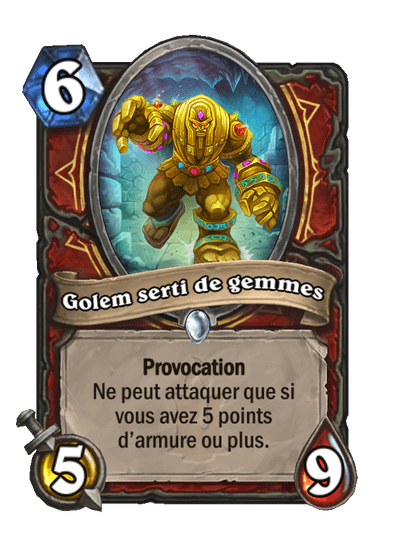 Golem serti de gemmes