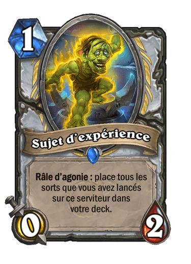 Sujet d’expérience