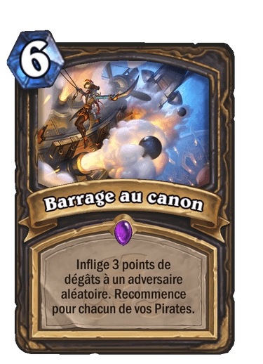 Barrage au canon