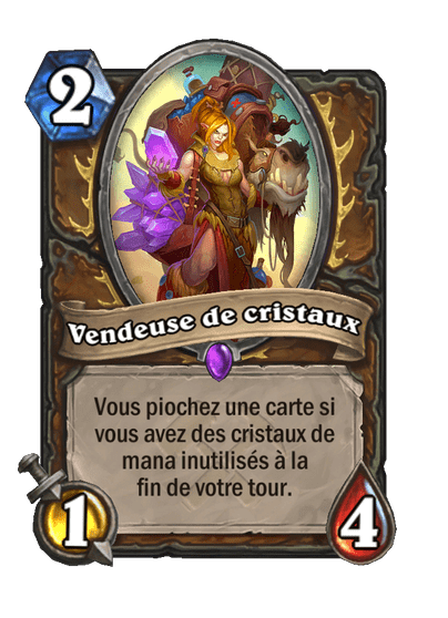 Vendeuse de cristaux