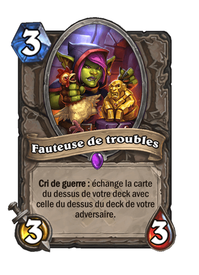 Fauteuse de troubles