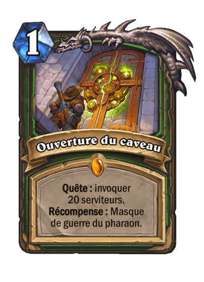 Ouverture du caveau