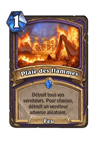 Plaie des flammes