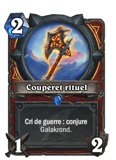 Couperet rituel