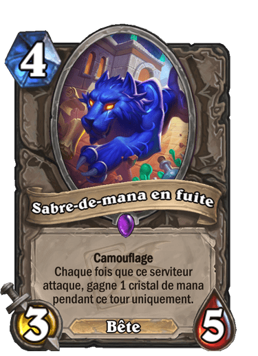 Sabre-de-mana en fuite