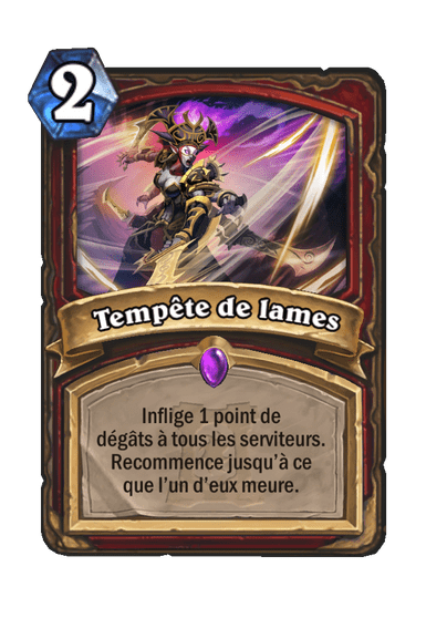 Tempête de lames