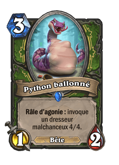 Python ballonné