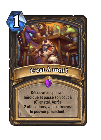 C’est à moi !