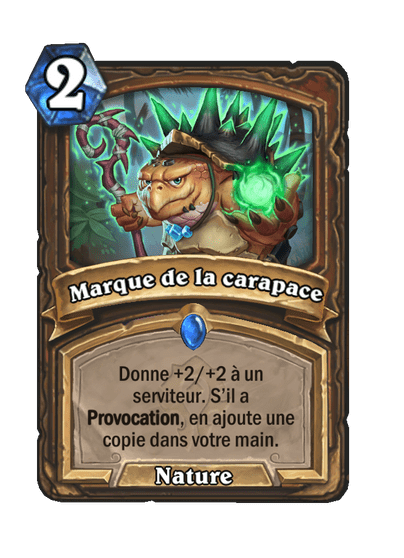 Marque de la carapace