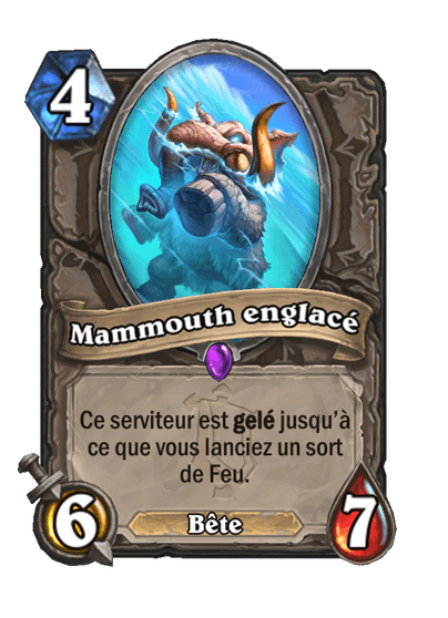 Mammouth englacé