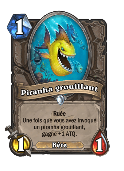 Piranha grouillant