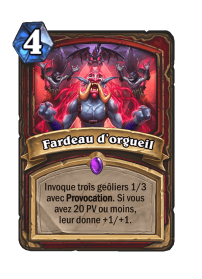 Fardeau d’orgueil