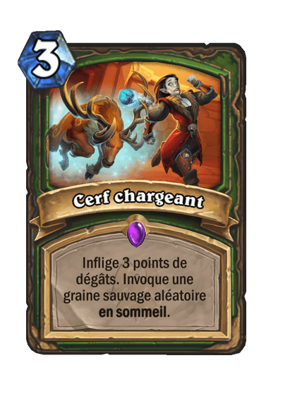 Cerf chargeant