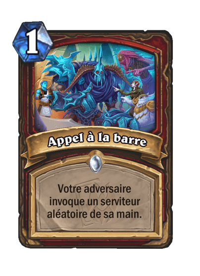 Appel à la barre