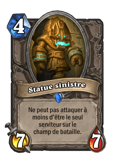Statue sinistre