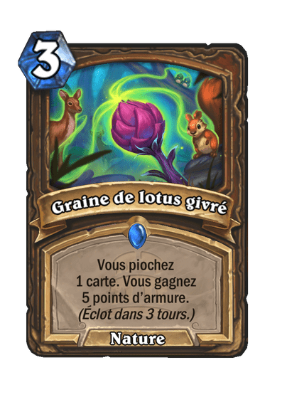 Graine de lotus givré